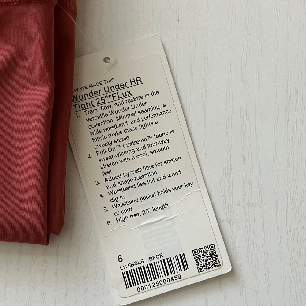 Lululemon Wunder Under HR Tight 25” Flux *DISCONTINUED” (Size 8) NWT - Picture 8 of 13